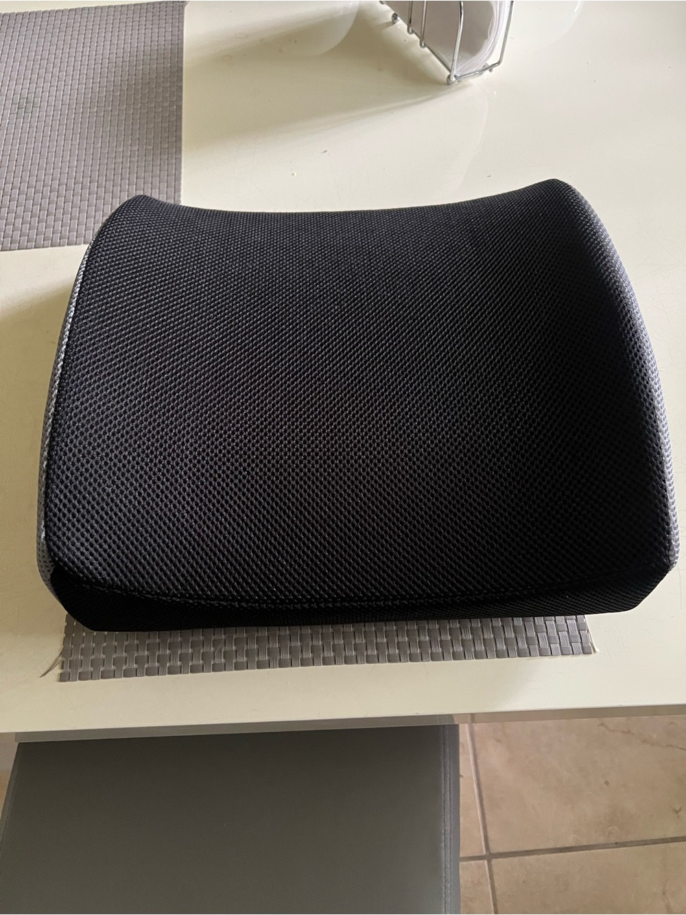 Black Memory Foam Lumbar Support Cushion for Tablets & Accessories